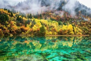 Crystalline Turquoise Lake China